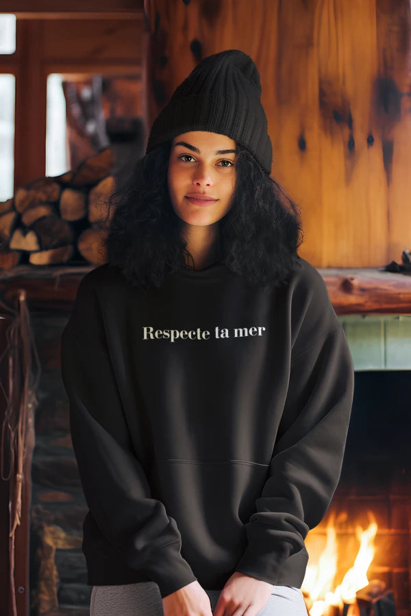 Hoody unisexe en coton bio - Respecte ta mer