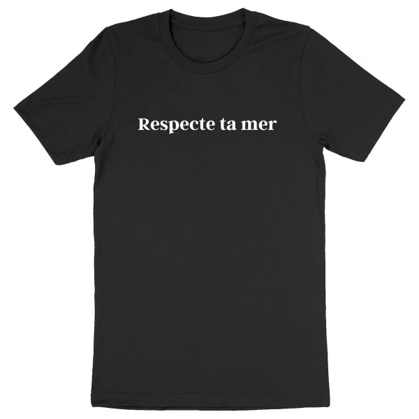 T-shirt homme en coton bio - Respecte ta mer