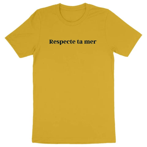 T-shirt homme en coton bio - Respecte ta mer