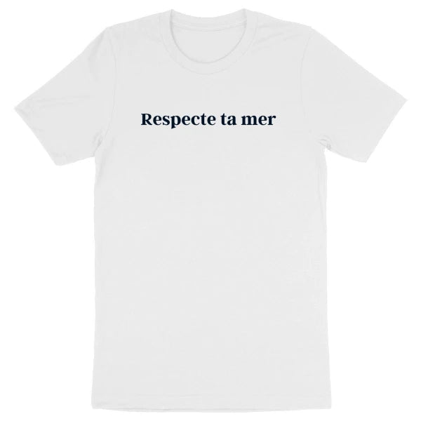 T-shirt homme en coton bio - Respecte ta mer