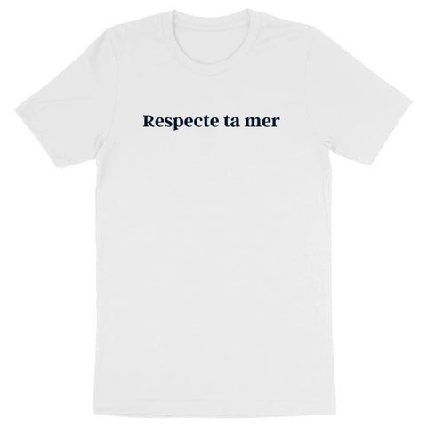 T-shirt homme en coton bio - Respecte ta mer