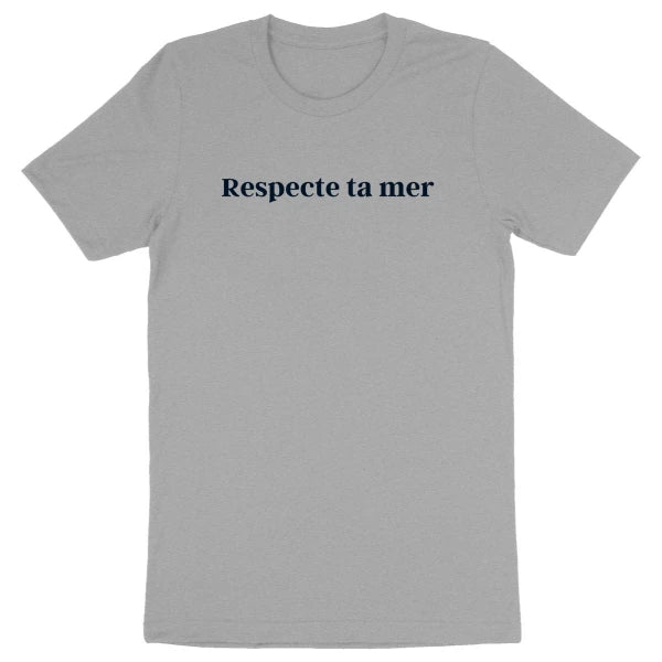 T-shirt homme en coton bio - Respecte ta mer