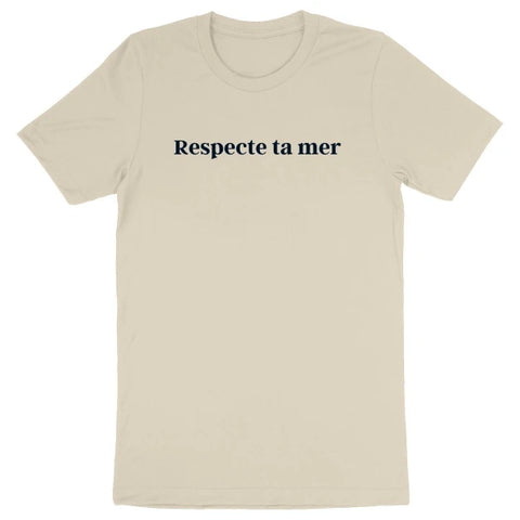 T-shirt homme en coton bio - Respecte ta mer