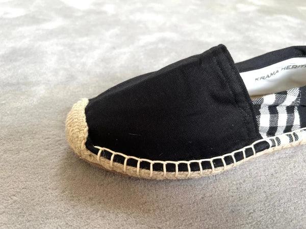 Les espadrilles Krama Noires