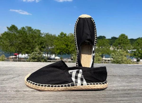 Les espadrilles Krama Noires