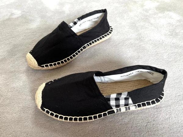 Les espadrilles Krama Noires