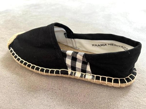 Les espadrilles Krama Noires