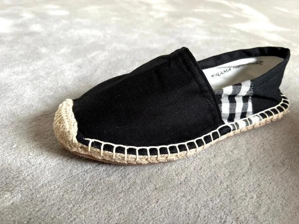 Les espadrilles Krama Noires