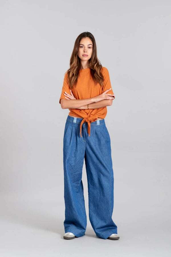 ANISA - GOTS Organic Cotton Top Burnt Orange