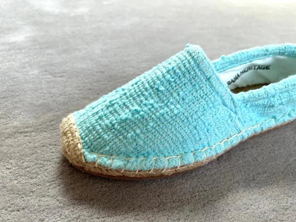 Les espadrilles Naturelles Cyan