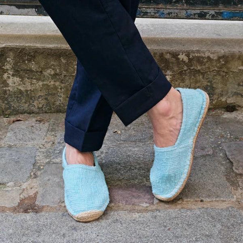 Les espadrilles Naturelles Cyan