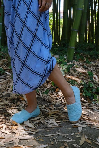 Les espadrilles Naturelles Cyan