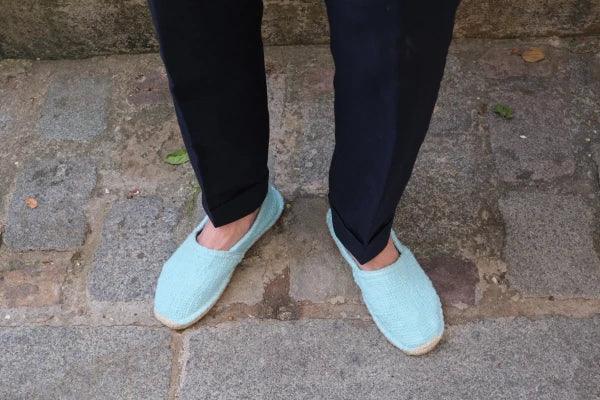 Les espadrilles Naturelles Cyan