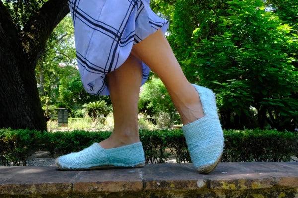 Les espadrilles Naturelles Cyan