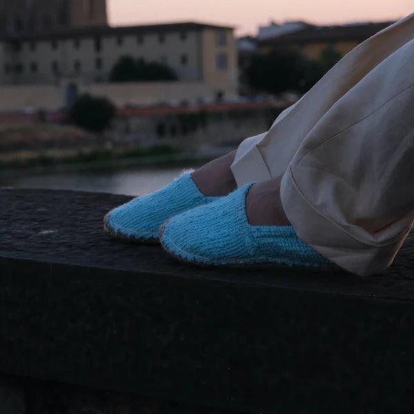 Les espadrilles Naturelles Cyan