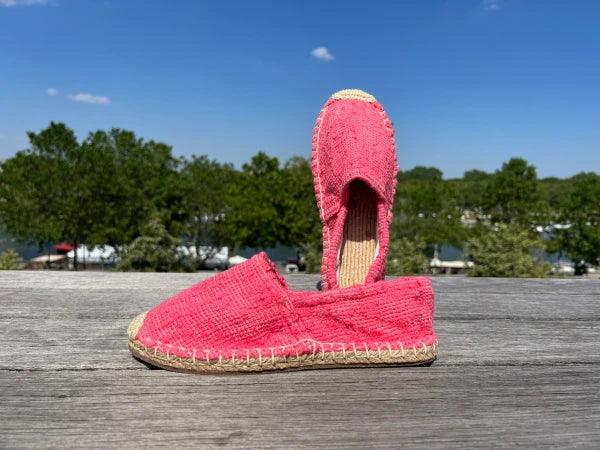 Les espadrilles Naturelles Framboise