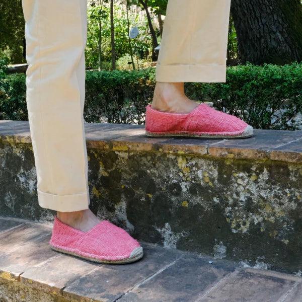 Les espadrilles Naturelles Framboise