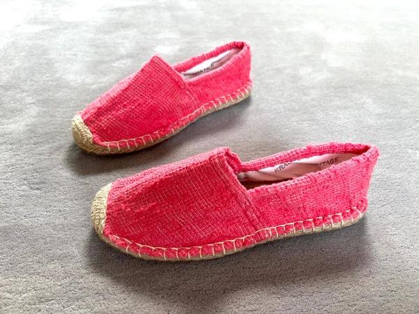 Les espadrilles Naturelles Framboise