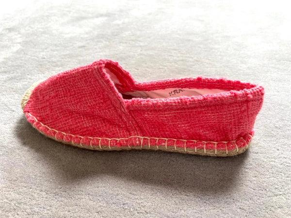 Les espadrilles Naturelles Framboise