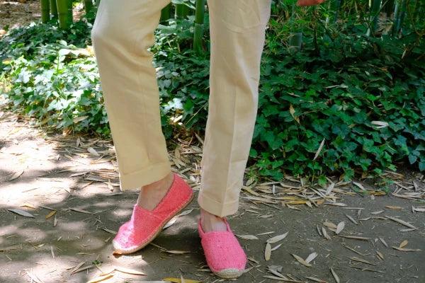 Les espadrilles Naturelles Framboise