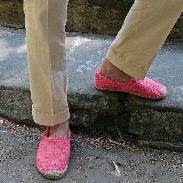 Les espadrilles Naturelles Framboise