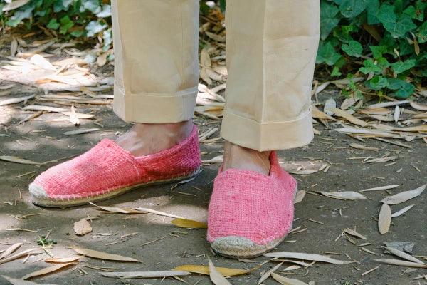 Les espadrilles Naturelles Framboise