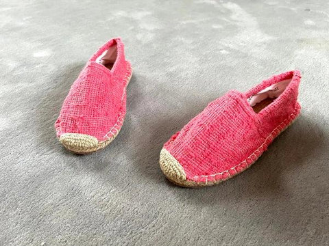 Les espadrilles Naturelles Framboise