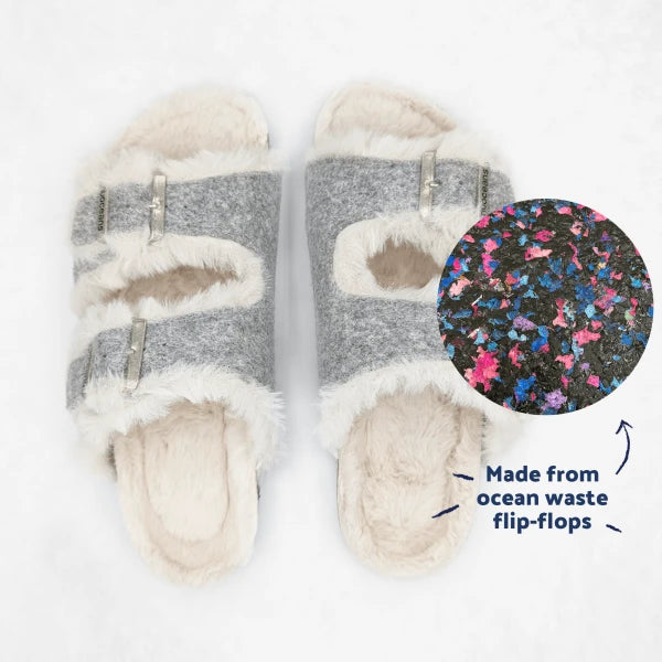 Sandales pour l hiver style Birkenstock Fluff 36