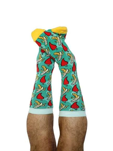 Lucille Pattern | Paire de chaussettes Banane - Piment