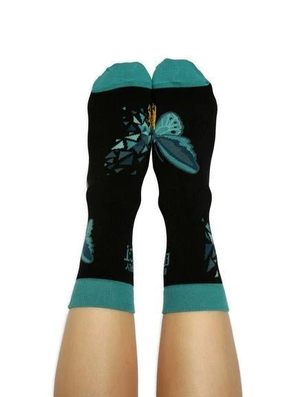 Sabrina Beretta | Paire de chaussettes Butterfly Effect bleu