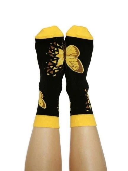 Sabrina Beretta | Paire de chaussettes Butterfly Effect jaune