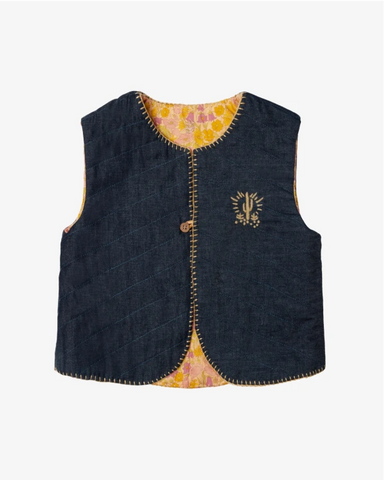 Gilet bébé Crème Liberty