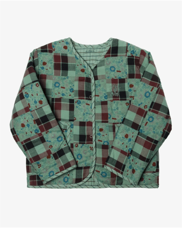 Veste enfant Patchwork Céladon