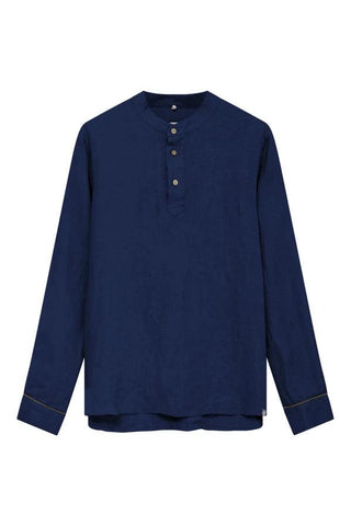 ELIJAH - Linen Top Navy