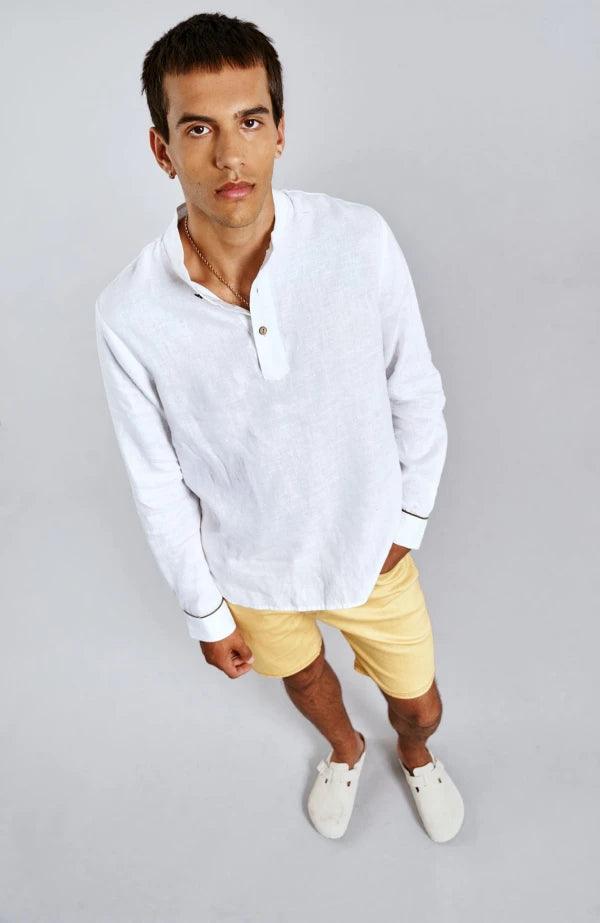 ELIJAH - Linen Top Off White