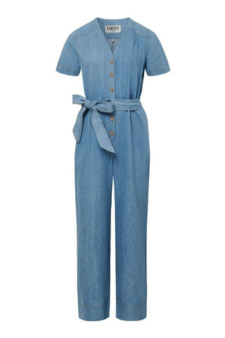 ELOUISE - Organic Cotton Jumpsuit Light Wash