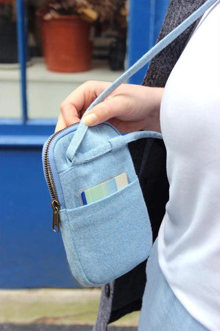 Pochette téléphone Bill Denim Bleu