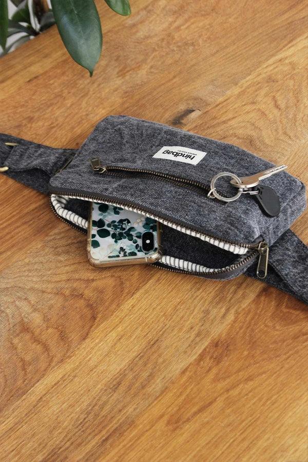 Sac banane Harry Denim Gris