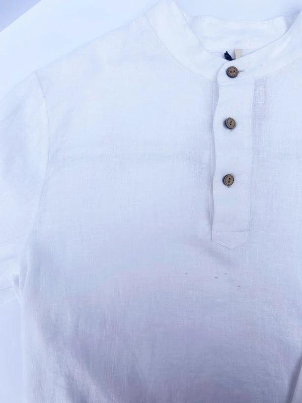 ELIJAH - Linen Top Off White