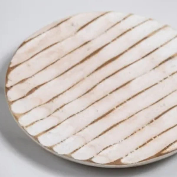 Dessous de verre en bois fait main rond