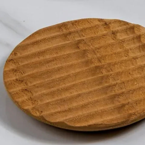 Dessous de verre en bois fait main rond