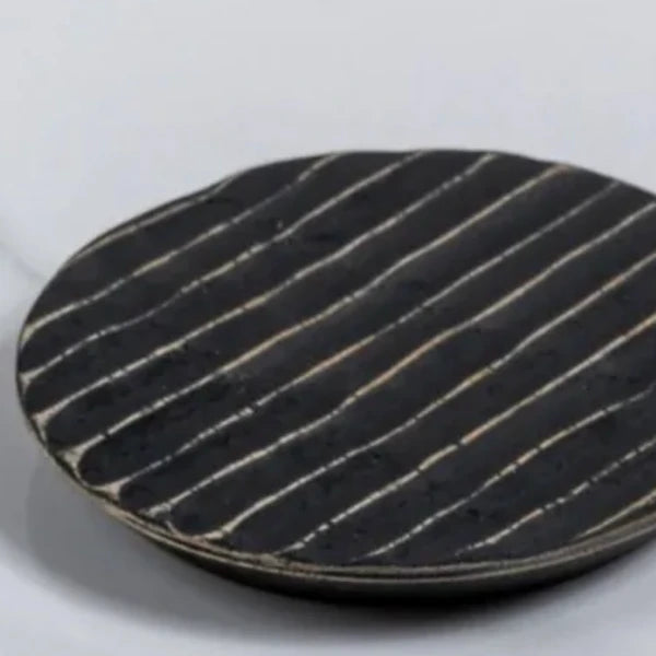 Dessous de verre en bois fait main rond