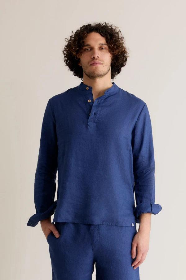 ELIJAH - Linen Top Navy