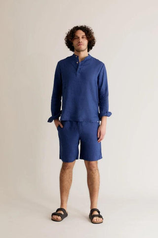 ELIJAH - Linen Top Navy