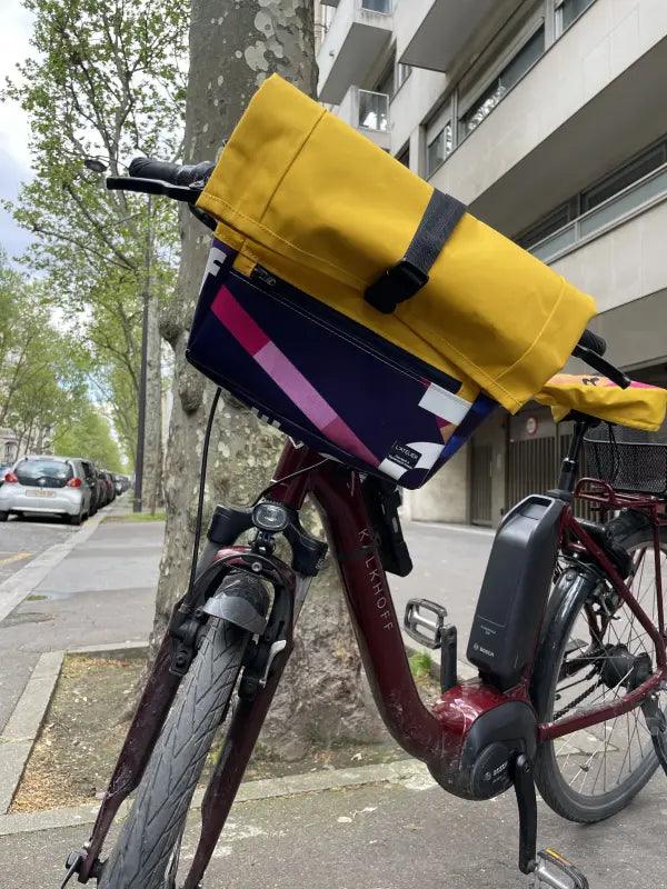 Sacoche pour vélo en tissu upcyclé