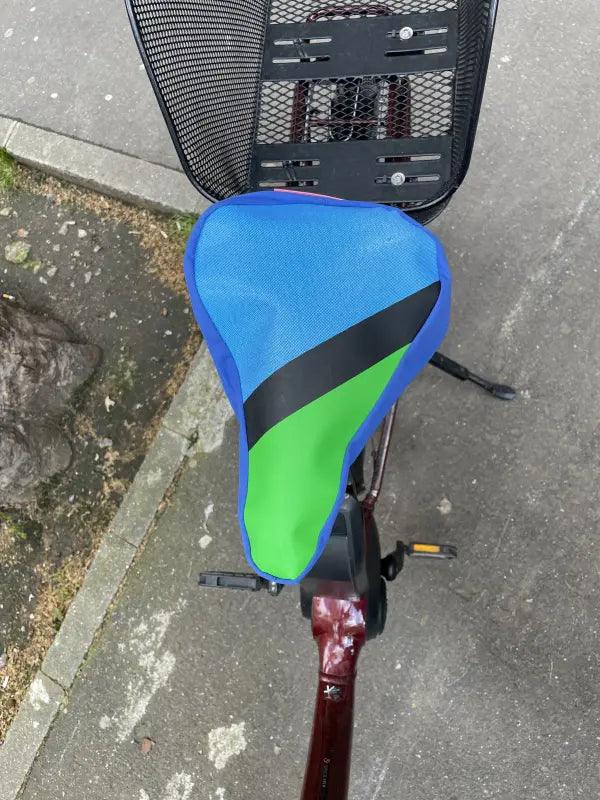 Protège selle de vélo en tissu upcyclé