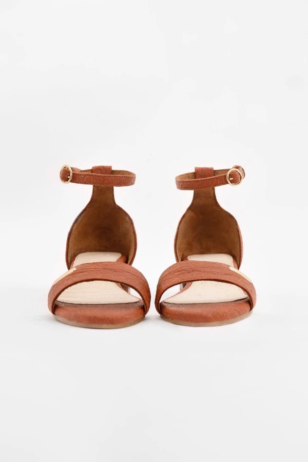 Chicago - Ankle Strap Heels - Canela