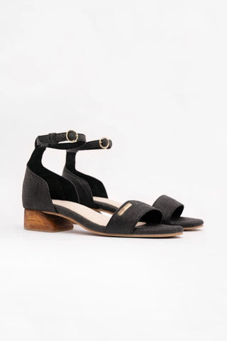Chicago - Ankle Strap Heels - Charcoal