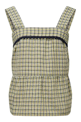 CAITLIN - Organic Cotton Top Summer Check