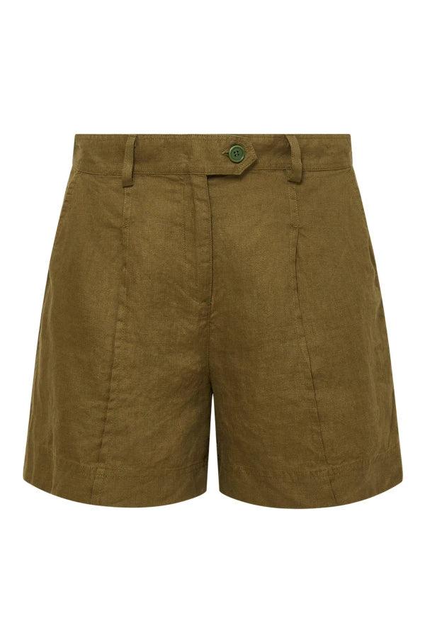 EMMIE - Linen Khaki Short